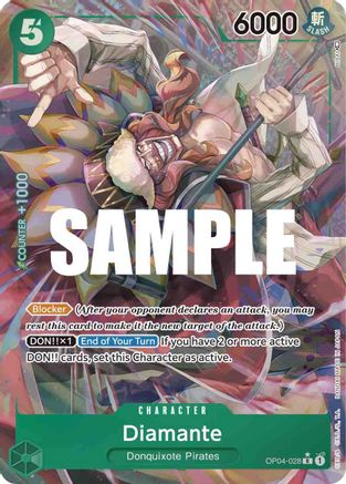 Diamante (Alternate Art) (OP04-028)  [Kingdoms of Intrigue] Foil