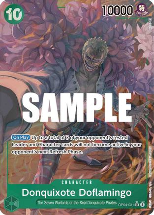 Donquixote Doflamingo (031) (Alternate Art) (OP04-031)  [Kingdoms of Intrigue] Foil