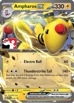 Ampharos ex 016 [Prize Pack Series Cards]
