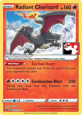 Radiant Charizard 020 [Prize Pack Series Cards]  - Holofoil