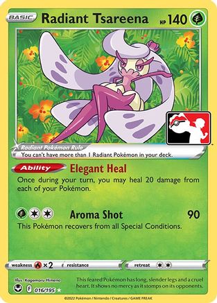 Radiant Tsareena 016 [Prize Pack Series Cards]  - Holofoil