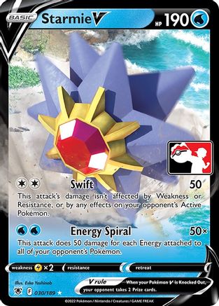 Starmie V 030 [Prize Pack Series Cards]  - Holofoil