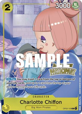 Charlotte Chiffon (Online Regional 2023) [Participant] (OP03-109)  [One Piece Promotion Cards] Foil