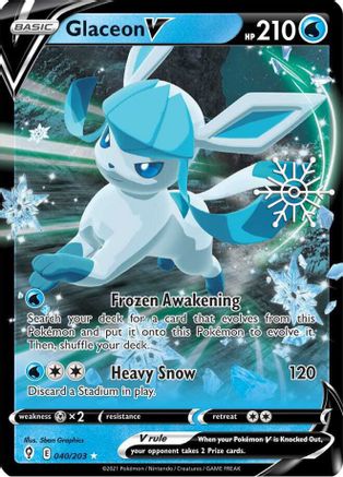 Glaceon V 040/203 [Miscellaneous Cards & Products]  - Holofoil