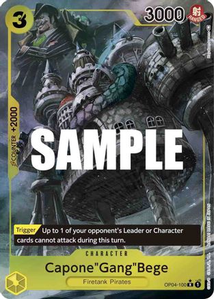 Capone"Gang"Bege (Alternate Art) (OP04-100)  [Kingdoms of Intrigue] Foil