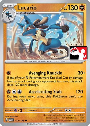 Lucario 114/198 [Prize Pack Series Cards]