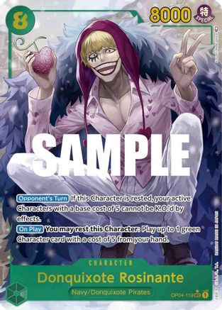 Donquixote Rosinante (Alternate Art) (OP04-119)  [Kingdoms of Intrigue] Foil