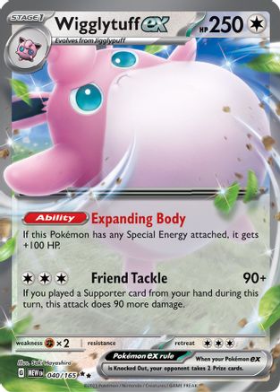 Wigglytuff ex 040/165 [SV Scarlet & Violet 151]  - Holofoil