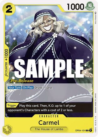 Carmel (OP04-101)  [Kingdoms of Intrigue Pre-Release Cards]