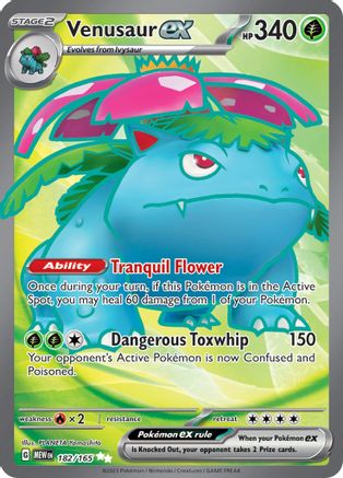 Venusaur ex 182/165 [SV Scarlet & Violet 151]  - Holofoil