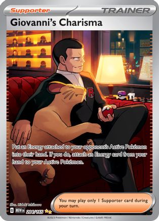 Giovanni's Charisma 204/165 [SV Scarlet & Violet 151]  - Holofoil