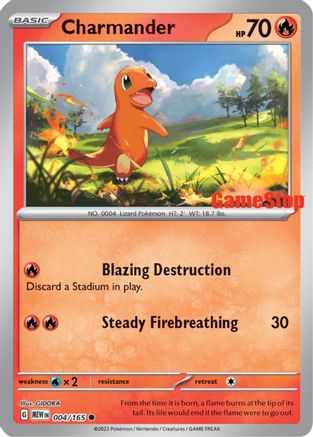 Charmander 004/165 [Miscellaneous Cards & Products]  - Reverse Holofoil