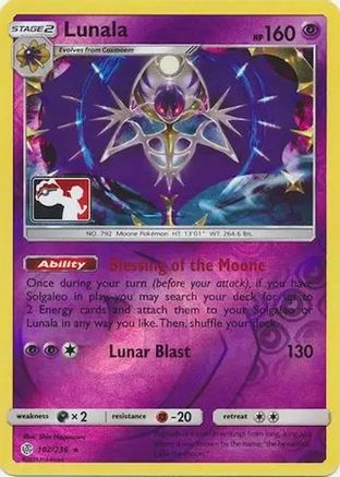 Lunala 102 [League & Championship Cards]  - Reverse Holofoil