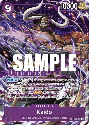 Kaido (Winner Pack Vol. 5) (ST04-003)  [One Piece Promotion Cards] Foil