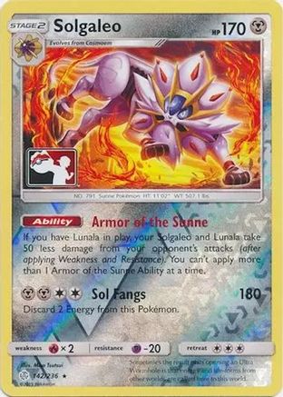 Solgaleo 142 [League & Championship Cards]  - Reverse Holofoil