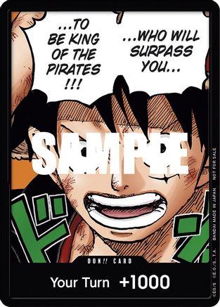 DON!! Card (Monkey.D.Luffy) (1st Anniversary DON!! Card Pack)  [One Piece Promotion Cards] Foil