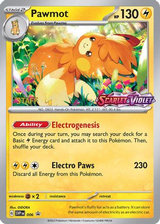 Pawmot 006 [SV Scarlet & Violet Promo Cards]  - Holofoil