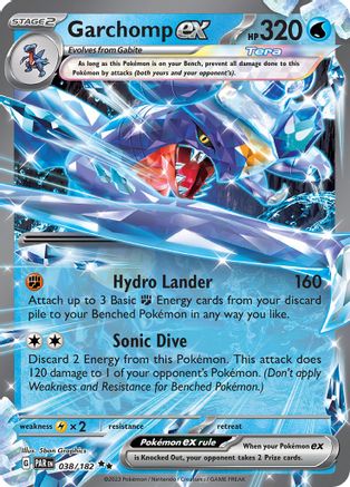 Garchomp ex 038/182 [SV04 Paradox Rift]  - Holofoil