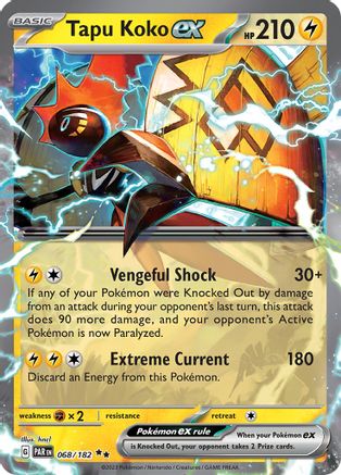 Tapu Koko ex 068/182 [SV04 Paradox Rift]  - Holofoil