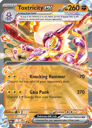 Toxtricity ex 100/182 [SV04 Paradox Rift]  - Holofoil