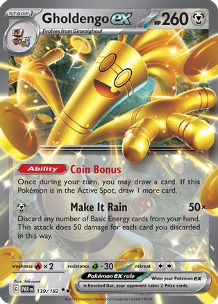 Gholdengo ex 139/182 [SV04 Paradox Rift]  - Holofoil