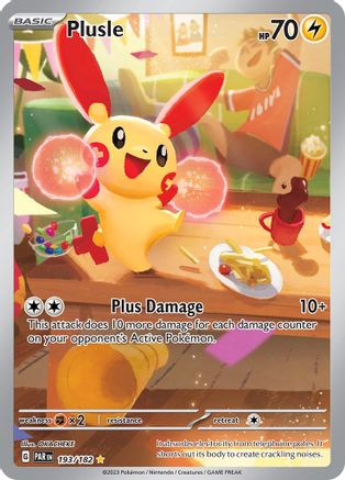 Plusle 193/182 [SV04 Paradox Rift]  - Holofoil