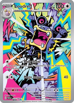Loudred 212/182 [SV04 Paradox Rift]  - Holofoil