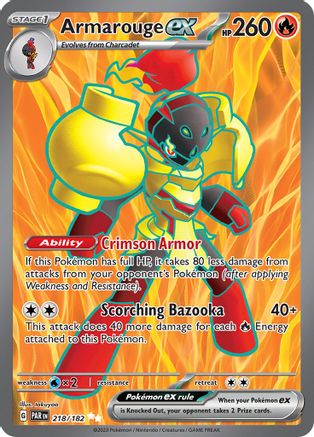 Armarouge ex 218/182 [SV04 Paradox Rift]  - Holofoil