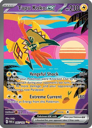 Tapu Koko ex 247/182 [SV04 Paradox Rift]  - Holofoil