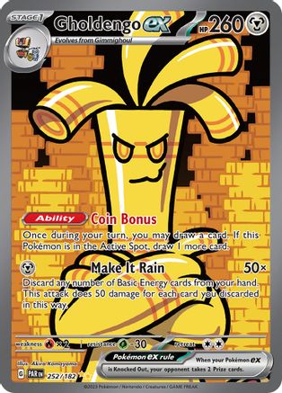 Gholdengo ex 252/182 [SV04 Paradox Rift]  - Holofoil