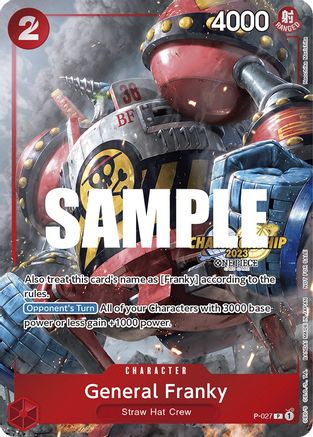 General Franky (CS 2023 Event Pack) (P-027)  [One Piece Promotion Cards] Foil