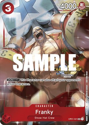 Franky (CS 2023 Celebration Pack) (OP01-021)  [One Piece Promotion Cards] Foil