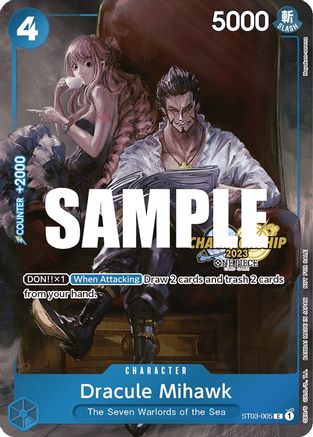 Dracule Mihawk (CS 2023 Celebration Pack) (ST03-005)  [One Piece Promotion Cards] Foil