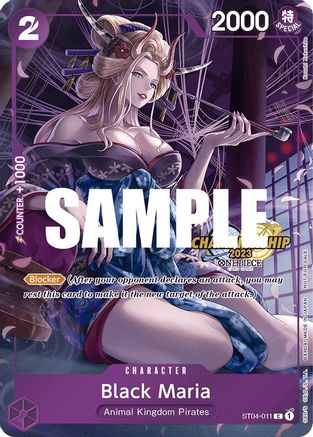 Black Maria (CS 2023 Celebration Pack) (ST04-011)  [One Piece Promotion Cards] Foil