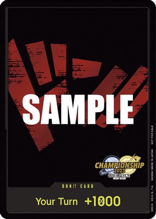 DON!! Card (CS 2023 Celebration Pack)  [One Piece Promotion Cards] Foil