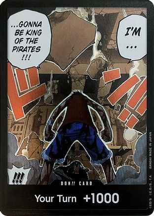 DON!! Card (Luffy vs. Crocodile) (Devil Fruits Collection Vol. 1)  [One Piece Promotion Cards] Foil