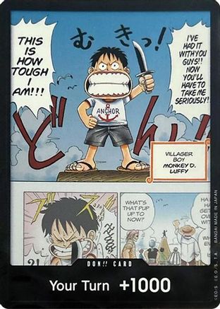 DON!! Card (Young Luffy) (Devil Fruits Collection Vol. 1)  [One Piece Promotion Cards] Foil