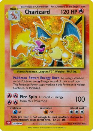 Charizard 003/034 [Trading Card Game Classic]  - Holofoil