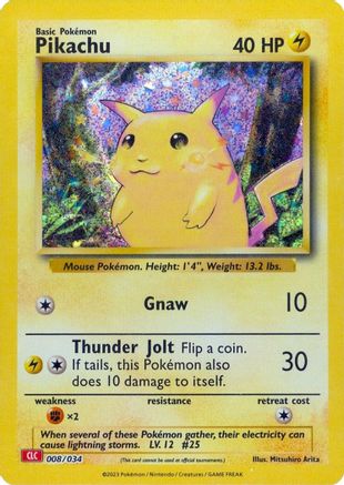Pikachu 008/034 [Trading Card Game Classic]  - Holofoil