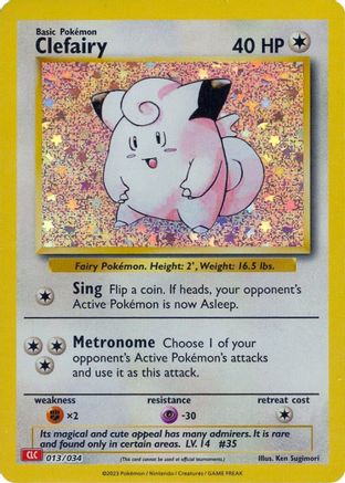 Clefairy 013/034 [Trading Card Game Classic]  - Holofoil