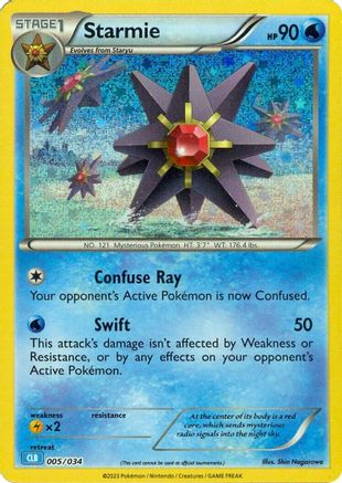 Starmie 005/034 [Trading Card Game Classic]  - Holofoil