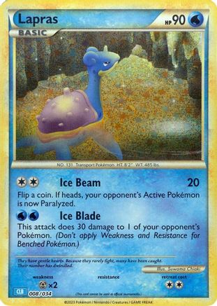 Lapras 008/034 [Trading Card Game Classic]  - Holofoil