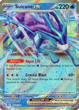 Suicune ex 010/034 [Trading Card Game Classic]  - Holofoil