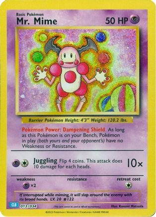 Mr. Mime 013/034 [Trading Card Game Classic]  - Holofoil