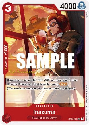Inazuma (OP05-003)  [Awakening of the New Era: 1st Anniversary Tournament Cards]