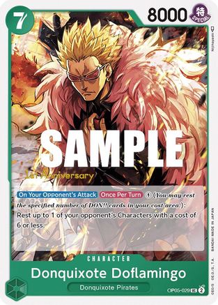 Donquixote Doflamingo (029) (OP05-029)  [Awakening of the New Era: 1st Anniversary Tournament Cards]