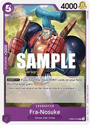 Fra-Nosuke (OP05-070)  [Awakening of the New Era: 1st Anniversary Tournament Cards]