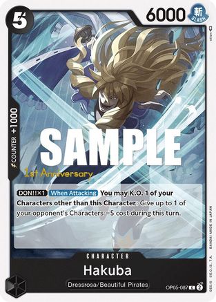 Hakuba (OP05-087)  [Awakening of the New Era: 1st Anniversary Tournament Cards]