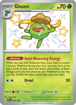 Gloom 093/091 [SV Paldean Fates]  - Holofoil