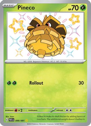 Pineco 099/091 [SV Paldean Fates]  - Holofoil